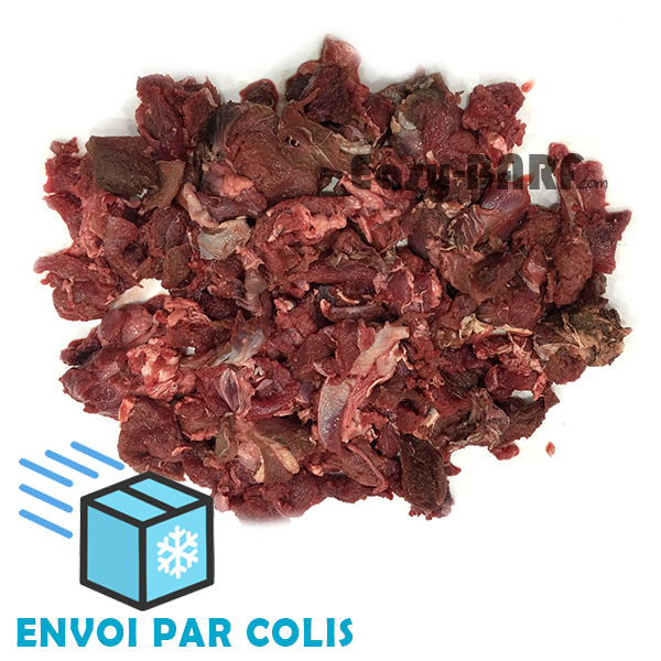 CERF viande en cubes 4 x 3kg