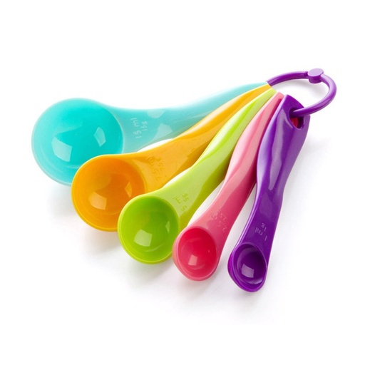 [P172] Cuillères doseuses multicolore (lot de 5)