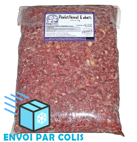 [C042] Poulet fermier, boeuf, abats 10x2kg