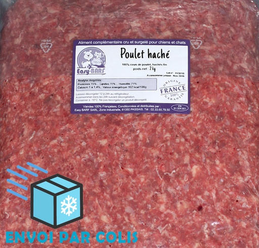 [C162] Poulet haché (avec os) 10 x 2kg